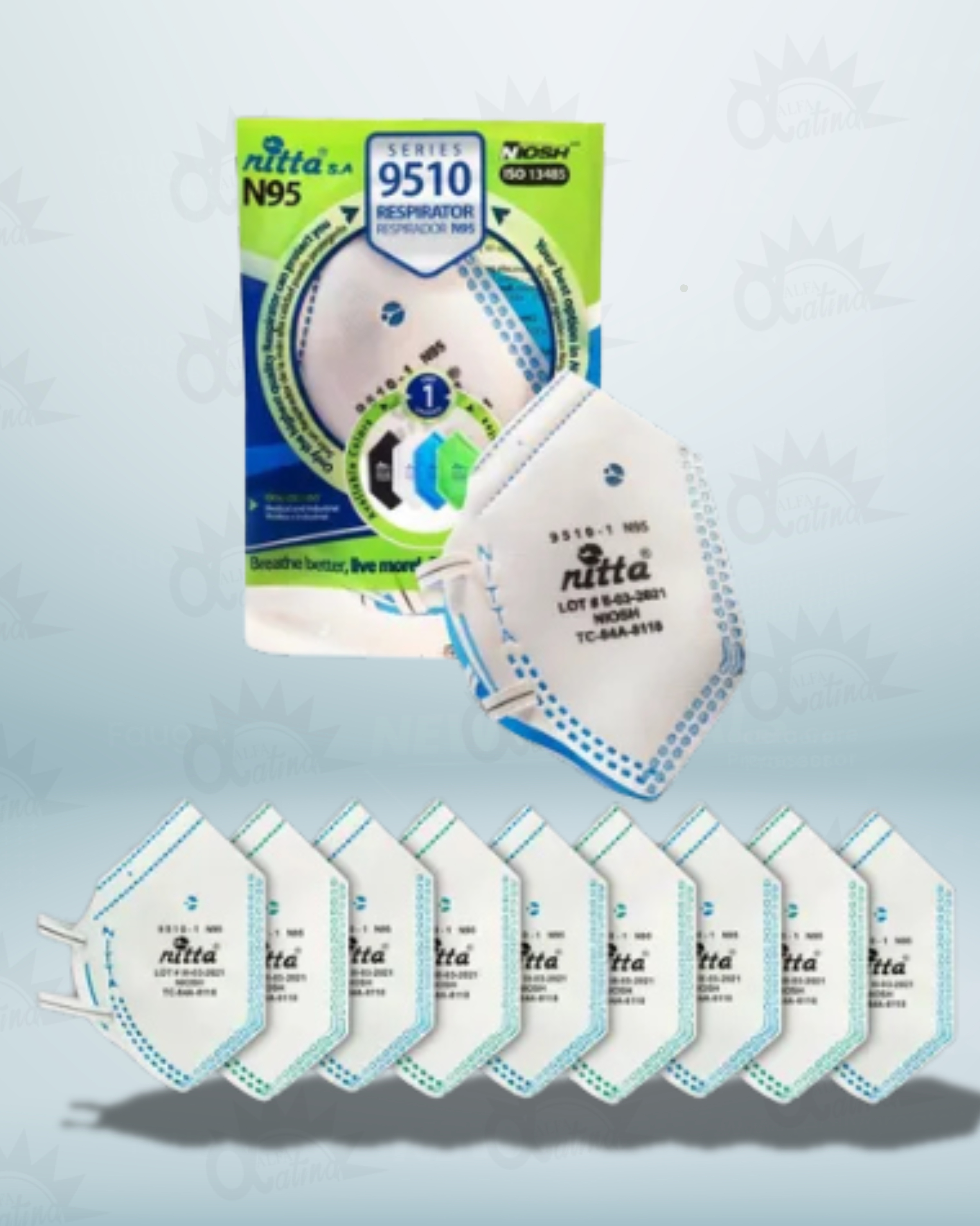 TAPABOCA N95 . PAQUETE X 25 UND